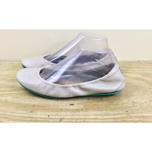 Tieks Ballet Flats 8 Gray Taupe Leather Ballerina By Gavrieli Slip On Shoes